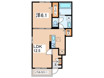 間取図 仮）フォルトゥーナ　B