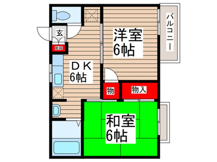 間取図 ケイ・アイ・エム・ベルデ