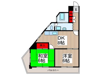 間取図 ヴィラ高砂