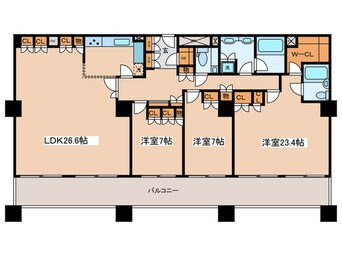 間取図 ザ・タワー・グランディア(3205)