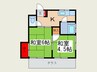 ハイツ福田 2Kの間取り