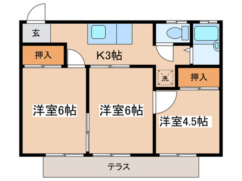 間取図 平成ハイツ１号棟