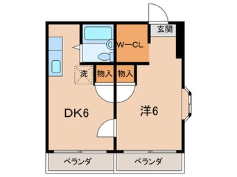 間取図 ドゥエル甲斐