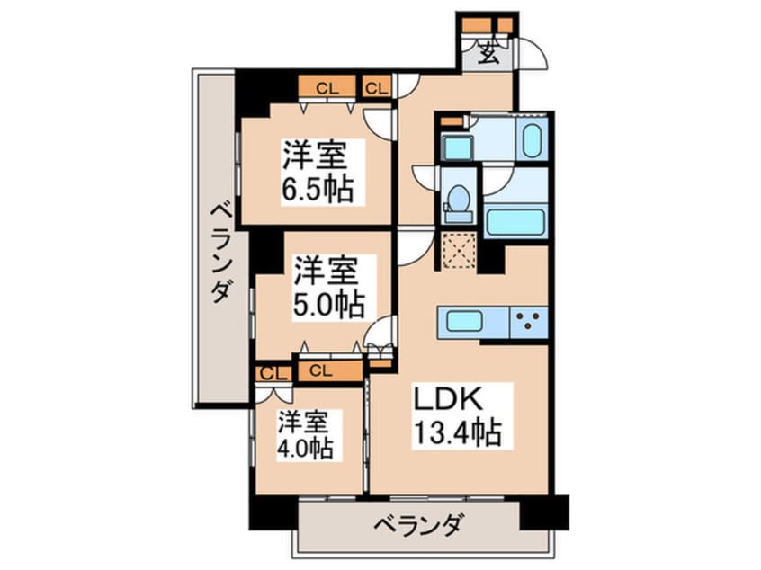 間取図 ジオ浅草三丁目(602)