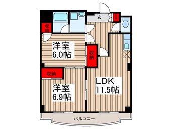 間取図 コンフォート川越富士見町