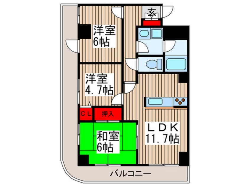 間取図 南浦和パインマンション