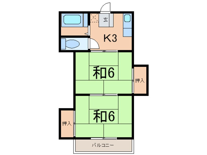 間取図 ハイツ大和田