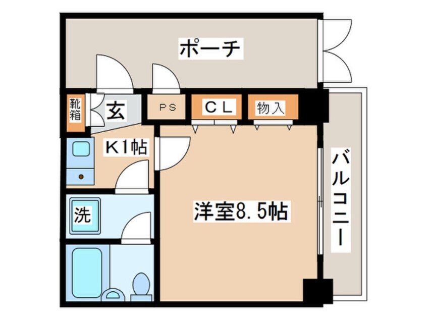 間取図 ﾗｲｵﾝｽﾞﾏﾝｼｮﾝ元住吉第２(104)