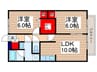 桜コートⅠ 2LDKの間取り