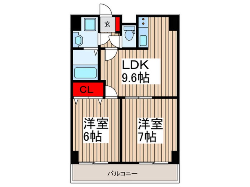 間取図 プロフィットリンク竹ノ塚