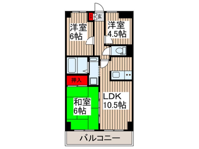 間取図 プロフィットリンク竹ノ塚