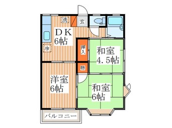 間取図 メゾンクレールⅠ号棟