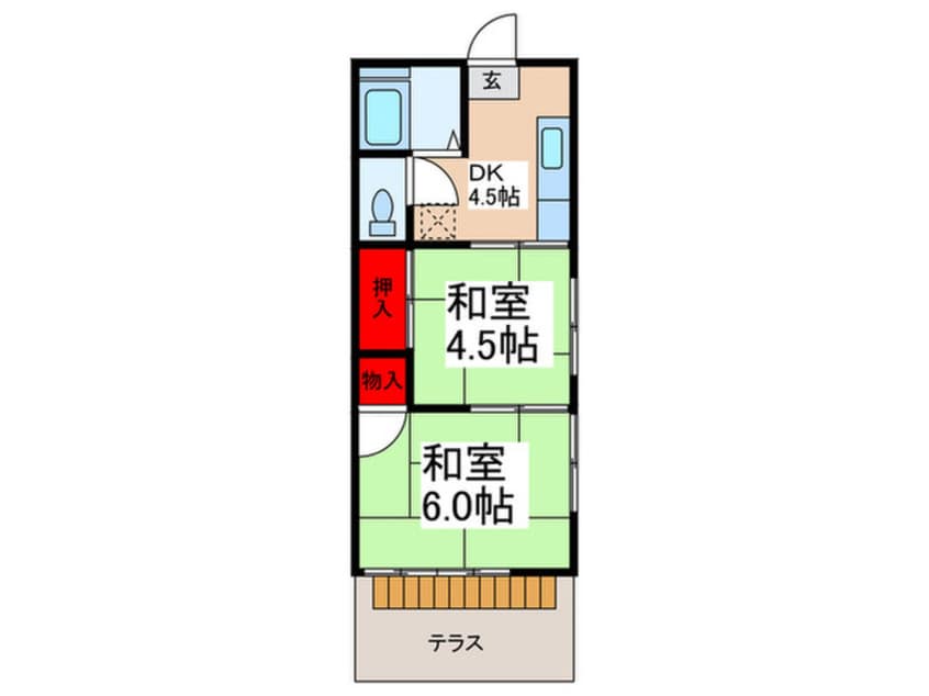間取図 コーポ志乃