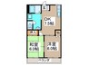 オプティ－ハイツＢ 2DKの間取り