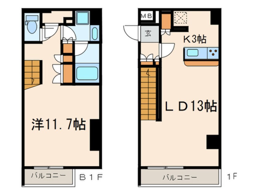 間取図 パークグレース自由が丘