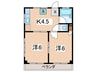 コ－ポヒル 2Kの間取り