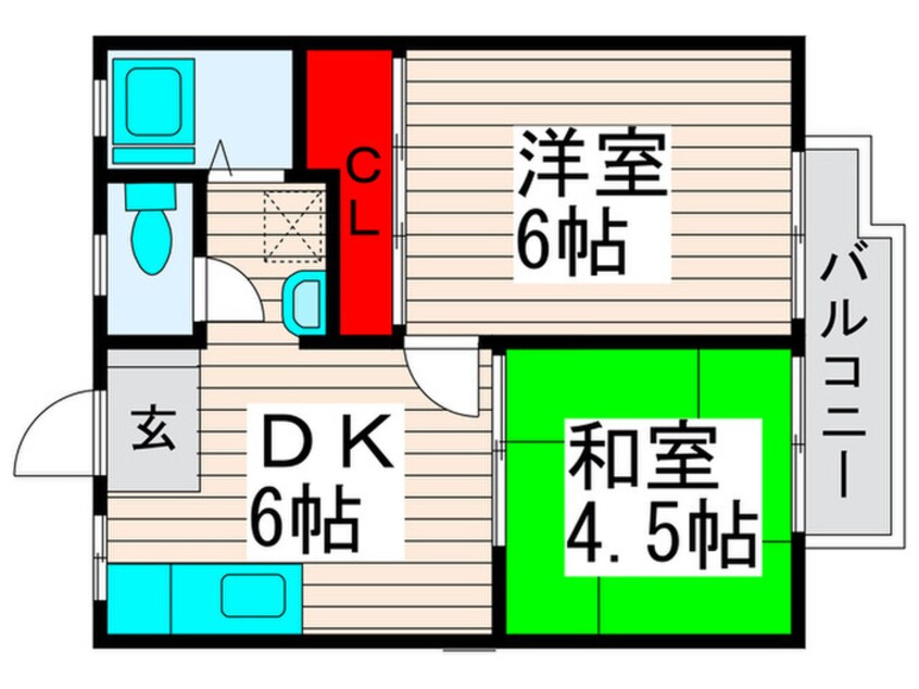 間取図 ハイツ吉沢１