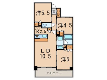 間取図 コンフォリア上池台