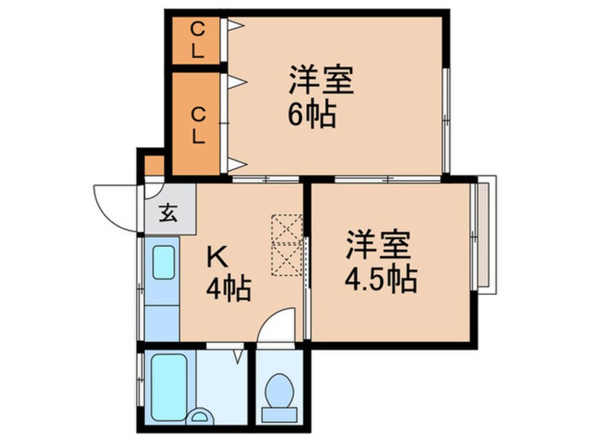 間取図 グリ－ンハイツ