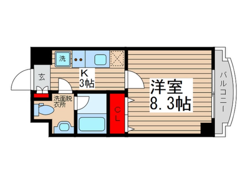 間取図 ボヌ－ル大久保