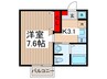 キャメル川越旭町Ⅱ 1Kの間取り