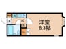 ホワイトハウス 1Kの間取り