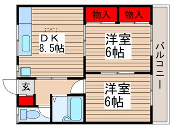 間取図 コ－ポ土谷