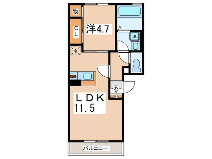 間取り図 ﾒｿﾞﾝﾄﾞ･ｿﾚｰﾕHiguchi