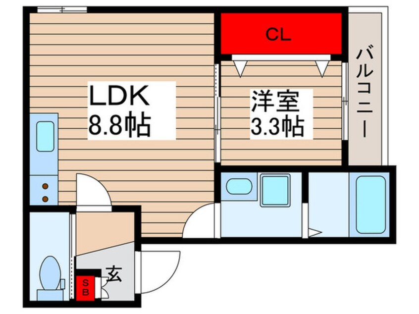 間取図 ルアナメゾン馬橋01