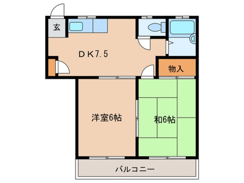 間取図 ソワ―ル豊嶋