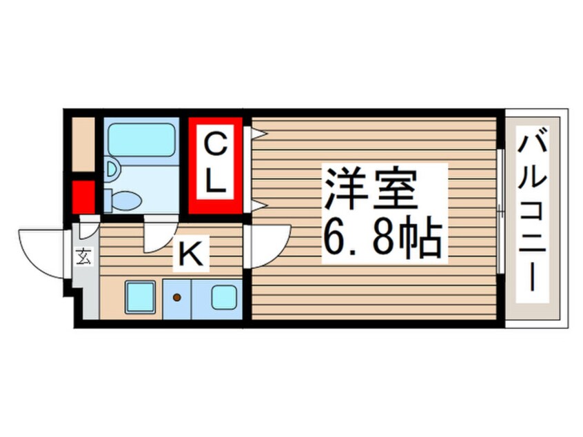 間取図 ジュネパレス長谷川