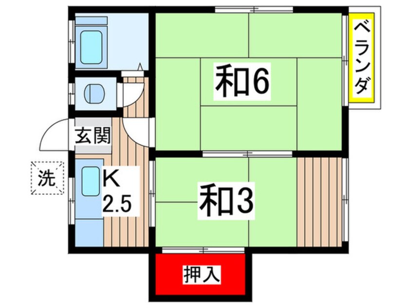 間取図 横田荘