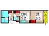 レガーロ・U 1DKの間取り