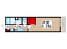リブリ・メープル 1Kの間取り