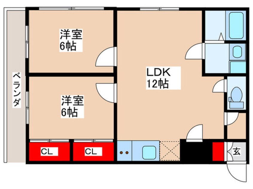 間取図 カ－サ・マァドレ－