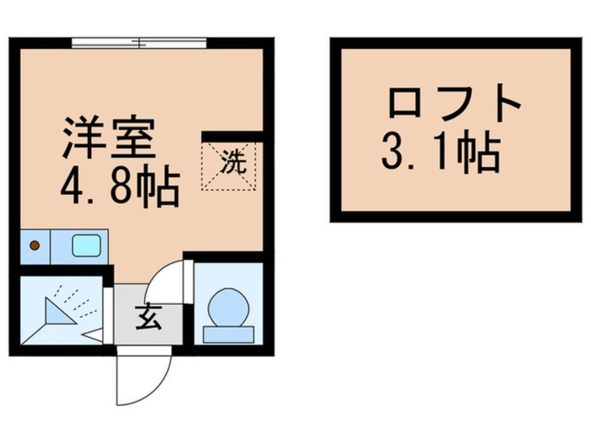 間取図 アーバンプレイス早稲田コアＢ