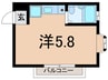 チェリーハイツ 1Rの間取り