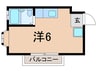 チェリーハイツ 1Rの間取り
