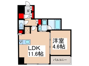 間取図 THEﾊﾟｰﾑｽ日本橋小伝馬町ｳﾞｨｻ-ｼﾞｭ