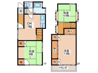 間取図 富士見町五丁目戸建て
