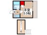 タウンコート稔台 1Kの間取り