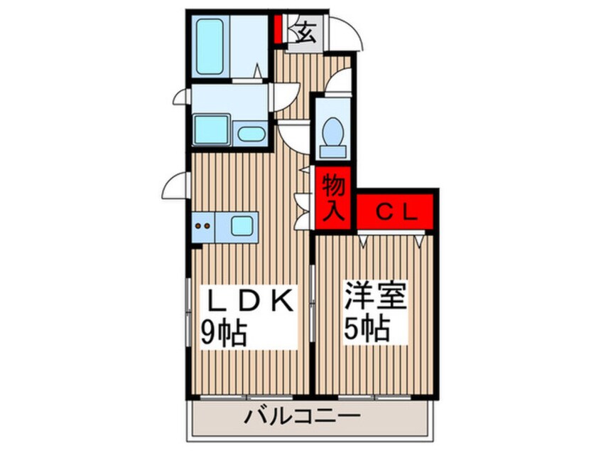 間取図 ル・モン・オ