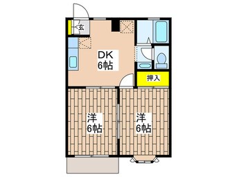 間取図 ブル－ムハイツⅡ