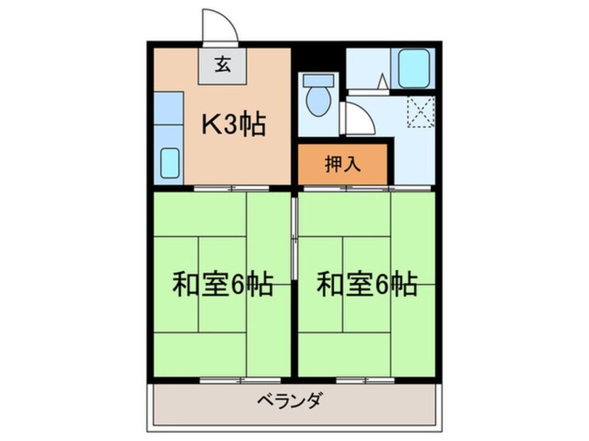 間取図 みどり荘