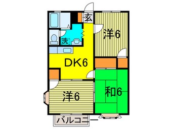 間取図 グランメ－ル東有馬