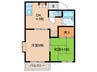 山本ハイツ 2DKの間取り