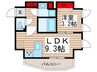 オーキッドレジデンス三ノ輪 1LDKの間取り