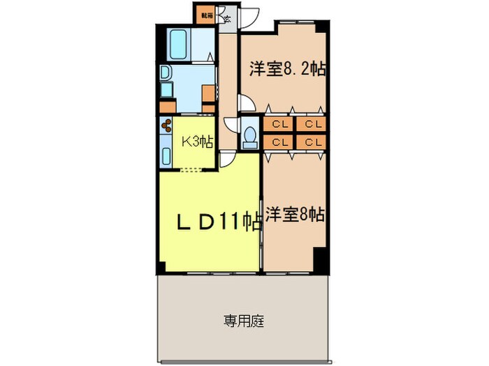 間取り図 カーロヴィレッタカサイ