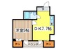 スターアークⅡ 1DKの間取り