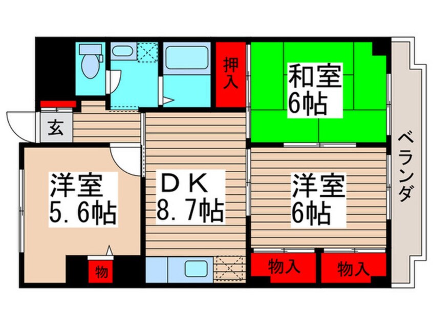 間取図 プルミエール西船